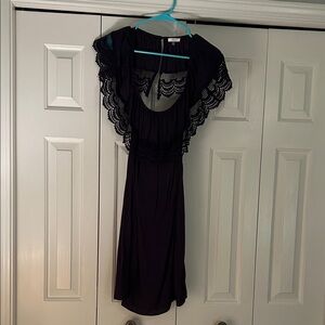 Soprano Elegant Navy Lace Dress